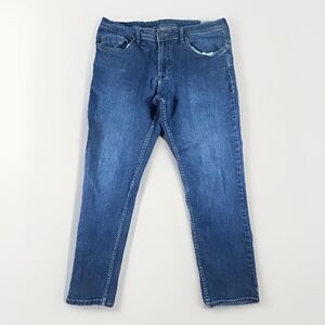 Buffalo David Bitton Jeans Mens 36x30 Blue Jackson Straight Stretch Denim